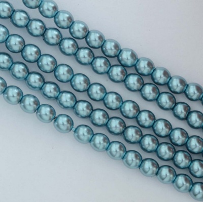 Glass Pearl Round Blue 2 3 4 6 mm Comet 10210 Czech Beads