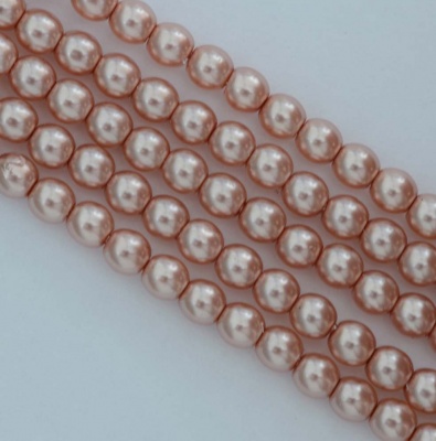 Glass Pearl Round Pink 2 3 4 6 mm Antique Pink 14244 Czech Beads