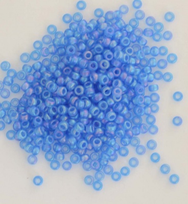 Miyuki Seed 0150sfr Blue  Size 11 Semi Matt Transparent Sapphire AB Bead 10g