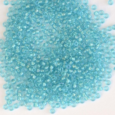 Miyuki Seed 1822 Blue  Size 11 Sparkling Aqua Lnd Aqua AB Bead 10g