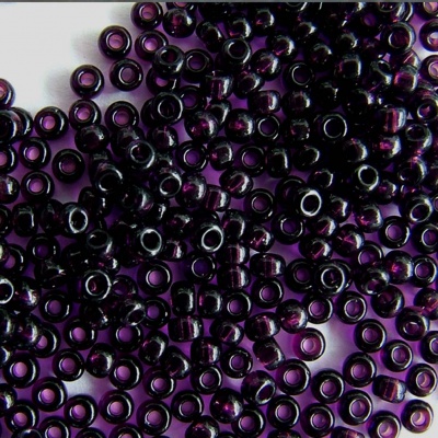 Miyuki Seed 2402 Purple  Size 15 11 8  6 Tr Extra Dark Amethyst Bead 10g