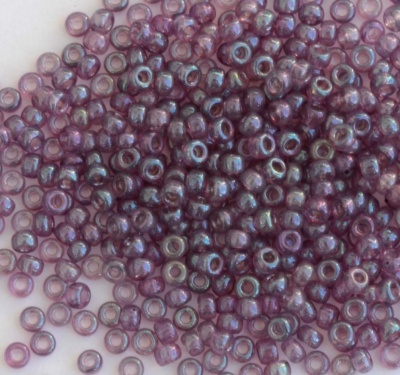 Miyuki Seed 0318 Purple Size 11  Berry Gold Lustre Bead 10g