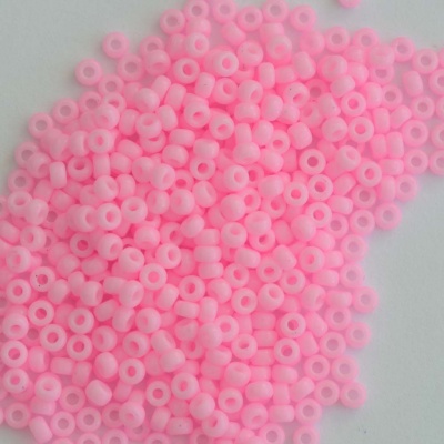 Miyuki Seed 0415 Pink Size 11 Opaque Dyed Cotton Candy Bead 10g