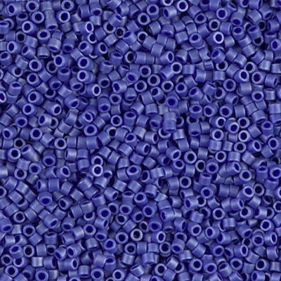 Miyuki Delica DB0361 Blue Size 11 Matt Opaque Cobalt Lustre Bead 5g