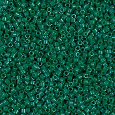 Miyuki Delica DB0656 Green Size 11 Opaque Dyed Green Bead 5g