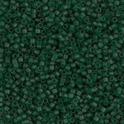 Miyuki Delica DB0767 Green Size 11 Matt Tr Dk Emerald Bead 5g