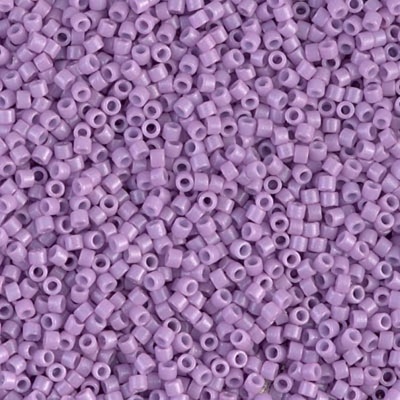 Miyuki Delica DB2136 Purple Size 11 Duracoat Opaque Dyed Crocus Bead 5g