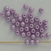 Druk Round Purple 2 3 4  mm Pastel Lt Lila 02010-25011 Czech Glass Beads