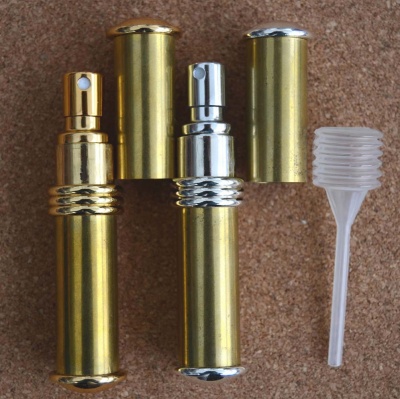 Beadable Perfume Atomiser Gold Or Chrome Plated