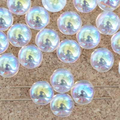 Candy Round Clear 6 8 12 mm Crystal AB 00030-28701 Czech Glass Bead