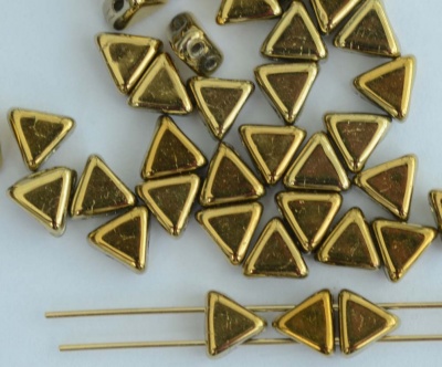 Kheops Gold Crystal Amber Full Dorado 00030-26440 Czech Glass Beads x 10g