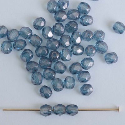 Fire Polished Blue 3 4 6 mm Crystal Baby Blue 00030-14464 Czech Bead