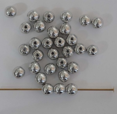 Druk Round Silver 2 3 4 6 8 12 mm Crystal Labrador Full 00030-27000 Czech Bead