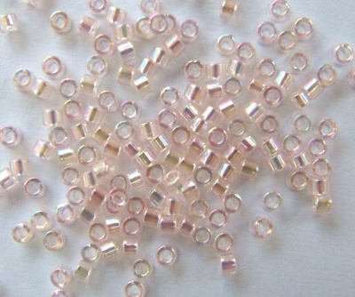 Miyuki Delica DB1243 Pink Size 11 Transparent Pink Mist AB Bead 5g