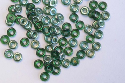 O Beads Green Emerald Celsian 50730-22501 Czech Glass x 5g
