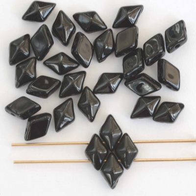Diamonduo Black Jet 23980 Czech Glass Bead x 5g