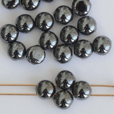 Candy Round Grey 6 8 12 mm Hematite 23980-14400 Czech Glass Bead