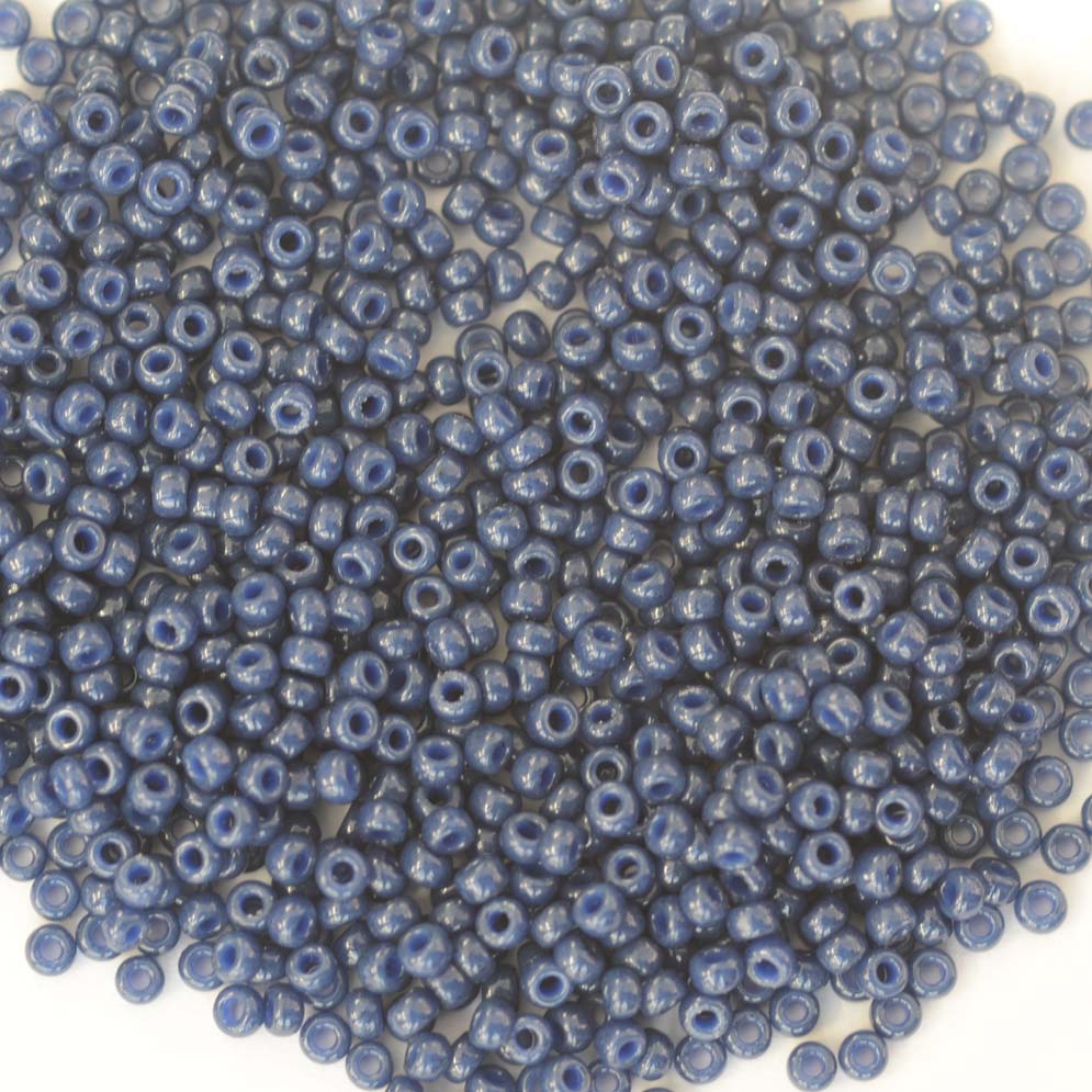 Miyuki Seed 4493 Blue Size 15 11 8 Duracoat Op Dyed Navy Blue Bead 10g Jewelbeads4