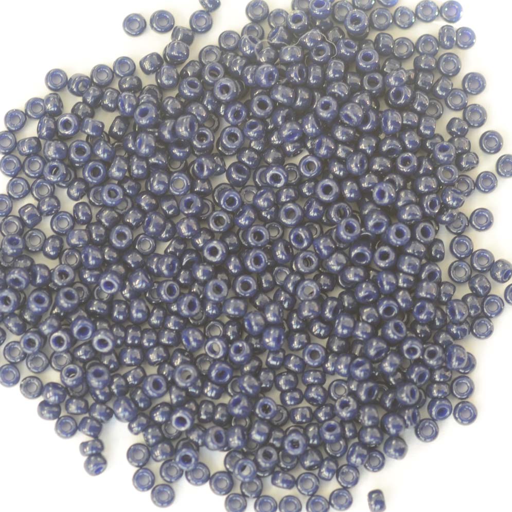 Miyuki Seed 4494 Blue Size 15 11 8 Duracoat Op Dyed Dk Navy Blue Bead 10g Jewelbeads4