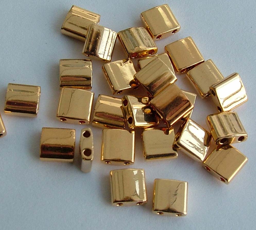 Miyuki Tila Silver TL-0194 Palladium Plated Bead 2g