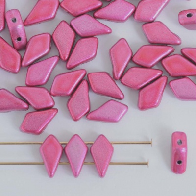 Kite Pink Jet Metalust Pink 23980-24207 Czech Glass Bead x 10g