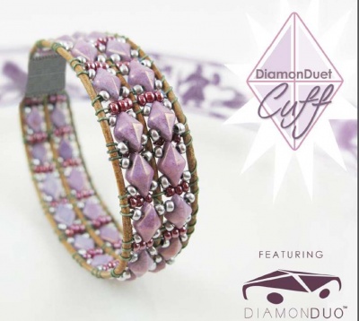 Pattern BeadMaster Diamond Duet Bracelet uses DiamonDuo FOC with bead purchase