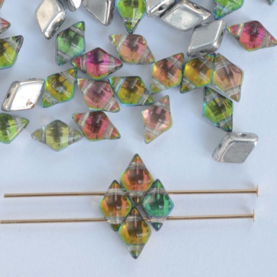Diamonduo Green Crystal Prismatic Tropics 00030-28102gr Czech Glass Bead x 5g