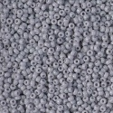 Miyuki Seed 0498 Grey Size 15 11 Opaque Cement Grey Bead 10g