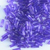 Miyuki Bugle Twisted Purple 1721 Dyed Tr Purple  6mm 12mm Bead 10g