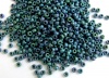 Miyuki Seed 2064  Blue Size 15 11 8 6 Matt Metallic Blue Green Iris Bead 10g
