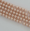 Glass Pearl Round Pink 2 3 4 6 mm Desert Sand 24215 Czech Beads