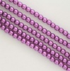Glass Pearl Round Purple 2 3 4 6 mm Magenta 24279 Czech Beads