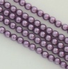 Glass Pearl Round Purple 2 3 4 6 mm Deep Lilac 24769 Czech Beads