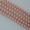 Glass Pearl Round Pink 2 3 4 6 mm Peach 26306 Czech Beads