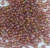 Miyuki Seed 0301 Pink Size 15 11 8  Dk Topaz Rainbow Gold Lustre Bead  10g