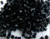 Miyuki Seed Hex Black 0401 Size 15c 11c 8c  Black Cut Bead 10g