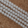 Glass Pearl Round White 2 3 4 6 8 10 12 mm Bright White 70400 Czech Beads