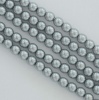 Glass Pearl Round Silver 2 3 4 mm Light Grey 70484 zech Beads