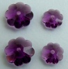 Swarovski  Margarita Flower Purple Amethyst 6mm 8mm