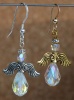 Kit Angel Pear Crystal Ab Earring Swarovski Beads