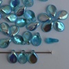 Pip Blue Tr Aquamarine AB 60020-28701 Czech Glass Bead x 25