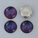 Cabochon Purple Backlit Crystal Purple Haze 18mm 25mm 00030-29532 Czech Glass