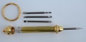 Beadable Screwdriver Mini Gold  Plated