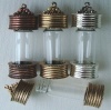 Beadable Glass Bottle Pendant Gold Silver Copper Nunn Design