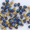 Superduo Blue Crystal California Blue Miniduo 00030-98548 Czech Beads x 10g