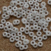 O Beads White Chalk White Shimmer 03000-14400 Czech Glass Beads x 5g