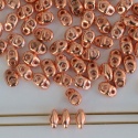 Superduo Gold Copper Plated Miniduo 00030-39000 Czech  Beads x 2g