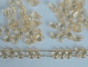 Zoliduo Left Right Brown Crystal Champagne  00030-14413 Czech Glass Bead
