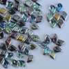Dragon Scales Grey Crystal Graphite Rainbow 00030-98537 Czech Glass Bead x 5g