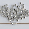 Micro Spacer Rondelle Silver Crystal Labrador Full 00030-27000 Czech Beads x 50